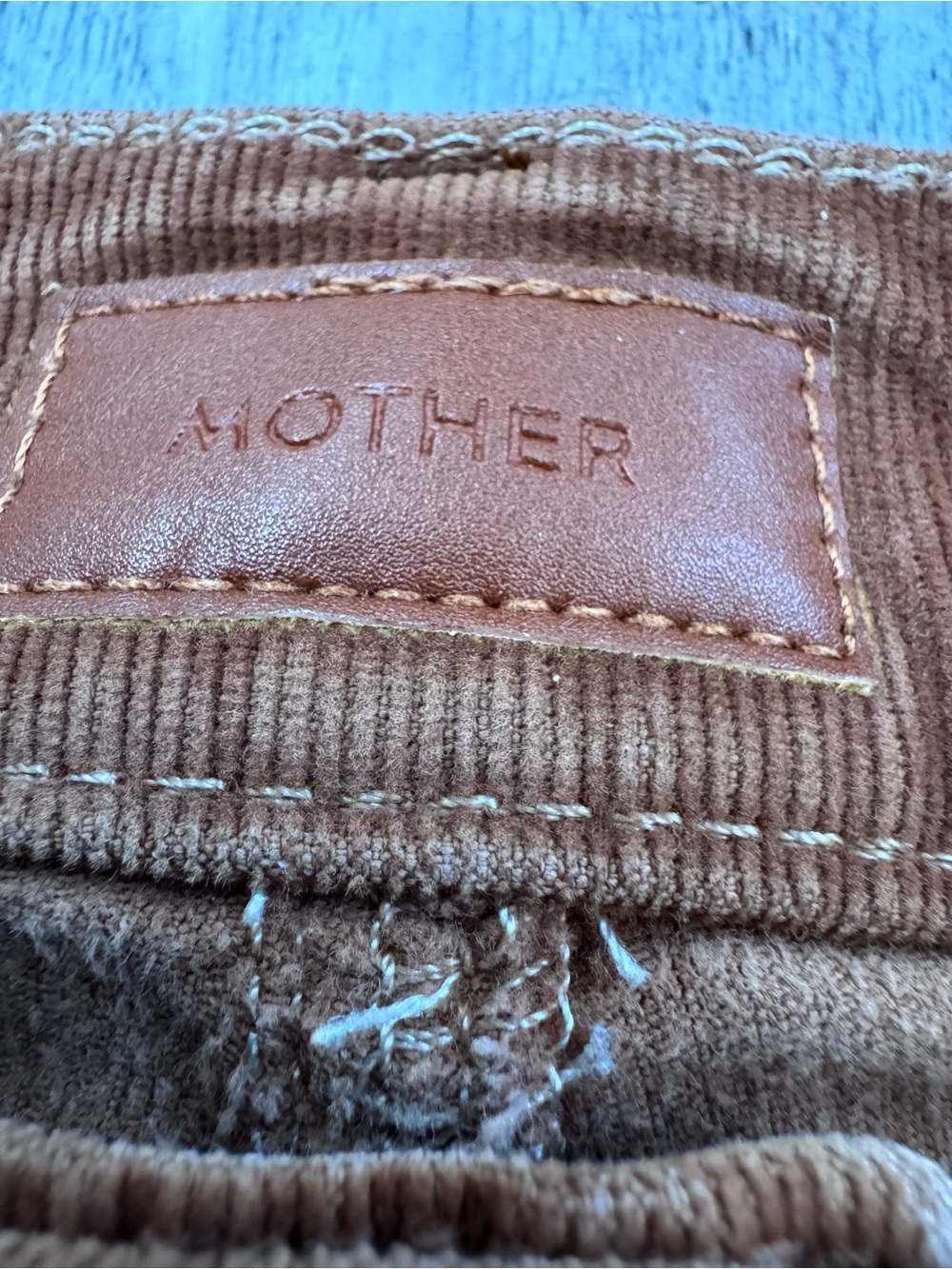 Mother The Mid Rise Dazzler Ankle In Mok Monk Brown Size 27 Corduroy Pants - Picture 12 of 15
